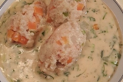 Gemüsenockerl mit Kräutersauce 6
