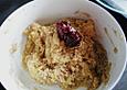 Bananenhirse mit Heidelbeeren