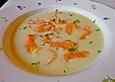 Kartoffelcremesuppe mit R&auml;ucherlachs