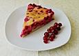 Johannisbeerkuchen mit saure Sahne - Guss