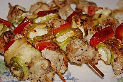 Grillspie&szlig;e mit Feta und Zucchini 4