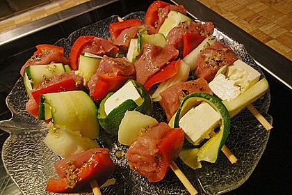Grillspie&szlig;e mit Feta und Zucchini 5