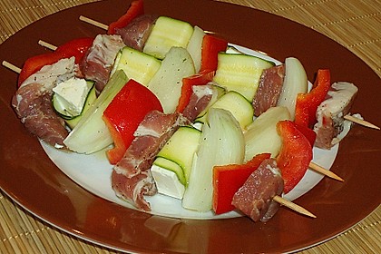 Grillspie&szlig;e mit Feta und Zucchini 7