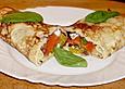 Pfannkuchen mit Antipasti F&uuml;llung