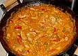 H&auml;hnchengulasch mit Pfirsichen