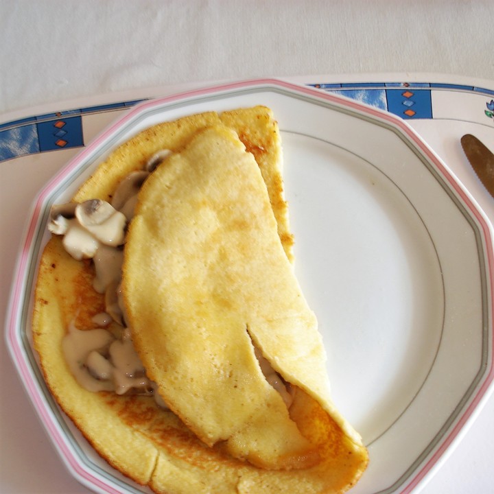Pfannkuchen mit Champignon - Füllung (Rezept mit Bild) | Chefkoch.de