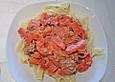 Paprika - Hack - Pfanne mit Bandnudeln