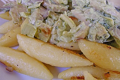 Schupfnudelpfanne mit B&auml;rlauchfrischk&auml;sesauce 1