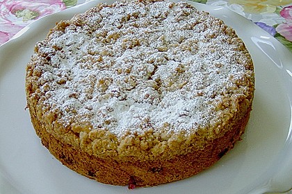 Himbeer - Mascarpone - K&auml;sekuchen mit Kokos - Knusperstreusel 2