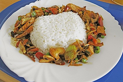 Wok - Gem&uuml;se zu Reis