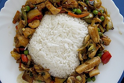 Wok - Gem&uuml;se zu Reis 1