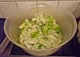 Eisbergsalat mit Krebsfleisch