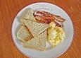 Krosser Bacon aus der Mikrowelle