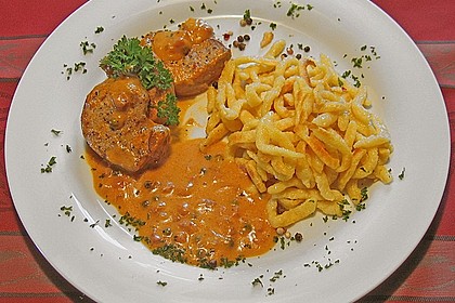 Lende in Pfefferrahmso&szlig;e