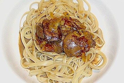 Spaghetti mit H&auml;hnchenleber