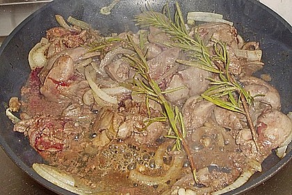 Spaghetti mit H&auml;hnchenleber 1
