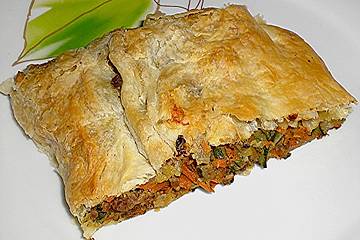 Zucchini - Blätterteig - Strudel