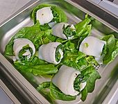 Schollen - Spinat - R&ouml;llchen mit Paprikagem&uuml;se und Safranso&szlig;e (Bild)