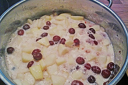 Birnenmarmelade mit Cranberries 3
