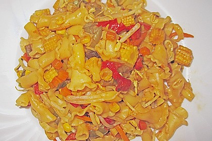 Asiatische Nudelpfanne 3