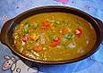 Scharfe Linsensuppe