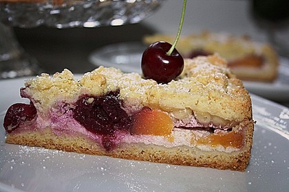 Obstkuchen mit Streuseln 1