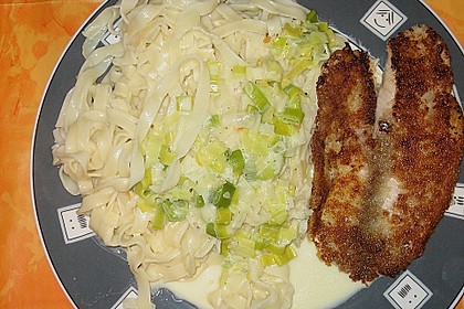 Fischfilet mit Porreegem&uuml;se und Tagliatelle 2