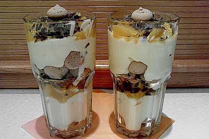 Orangenbecher mit Pudding 3