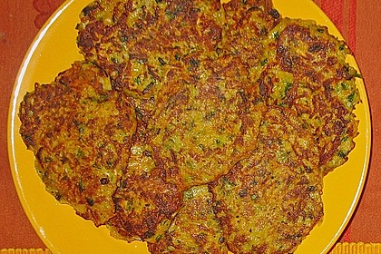 M&ouml;hren - Kartoffel - Puffer mit Kr&auml;uterdip 3