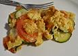 Zucchini - Tomaten - Auflauf mit Streusel