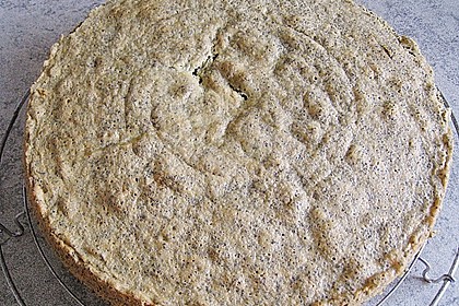 Illes super schneller Mohnkuchen ohne Boden mit Paradiescreme und Haselnusskrokant 1