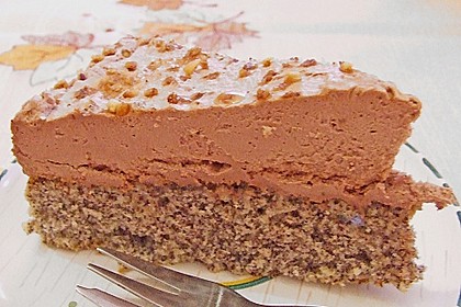 Illes super schneller Mohnkuchen ohne Boden mit Paradiescreme und Haselnusskrokant 7