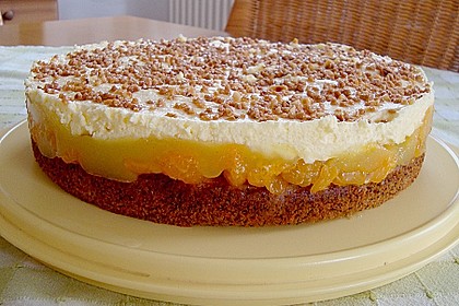 Illes super schneller Mohnkuchen ohne Boden mit Paradiescreme und Haselnusskrokant 8