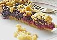 Fruchtige Heidelbeertarte mit Zimt - Kokos - Streuseln