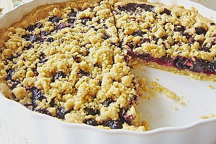 Fruchtige Heidelbeertarte mit Zimt - Kokos - Streuseln 1