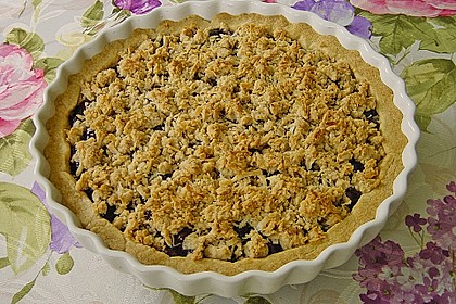 Fruchtige Heidelbeertarte mit Zimt - Kokos - Streuseln 2