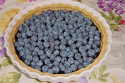 Fruchtige Heidelbeertarte mit Zimt - Kokos - Streuseln 4