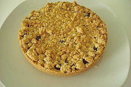 Fruchtige Heidelbeertarte mit Zimt - Kokos - Streuseln 5