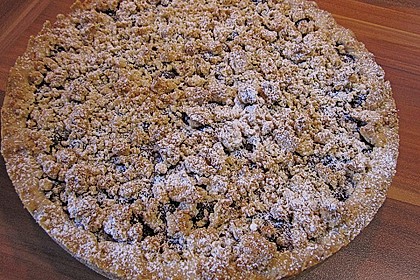 Fruchtige Heidelbeertarte mit Zimt - Kokos - Streuseln 9