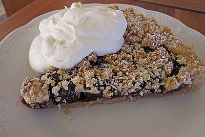 Fruchtige Heidelbeertarte mit Zimt - Kokos - Streuseln 10