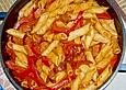 Nudelpfanne mit Paprika und Cabanossi