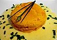 M&ouml;hrenflan mit Schnittlauchsauce