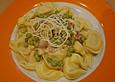 Tortellini mit Erbsen - Speck - So&szlig;e