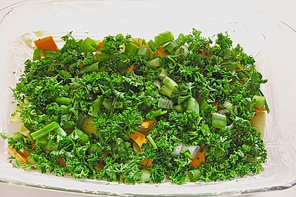 Kartoffel - Kohlrabi - Auflauf mit gekochtem Schinken 6