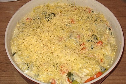 Kartoffel - Kohlrabi - Auflauf mit gekochtem Schinken 10