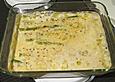 &Uuml;berbackener Spargel