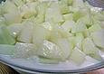 Honigmelone mit Kokosmilch