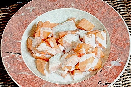 Honigmelone mit Kokosmilch 1