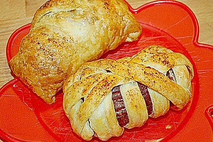 W&uuml;rstel in Bl&auml;tterteig 6