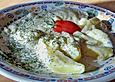 Seelachsfilet mit Sauerrahmso&szlig;e